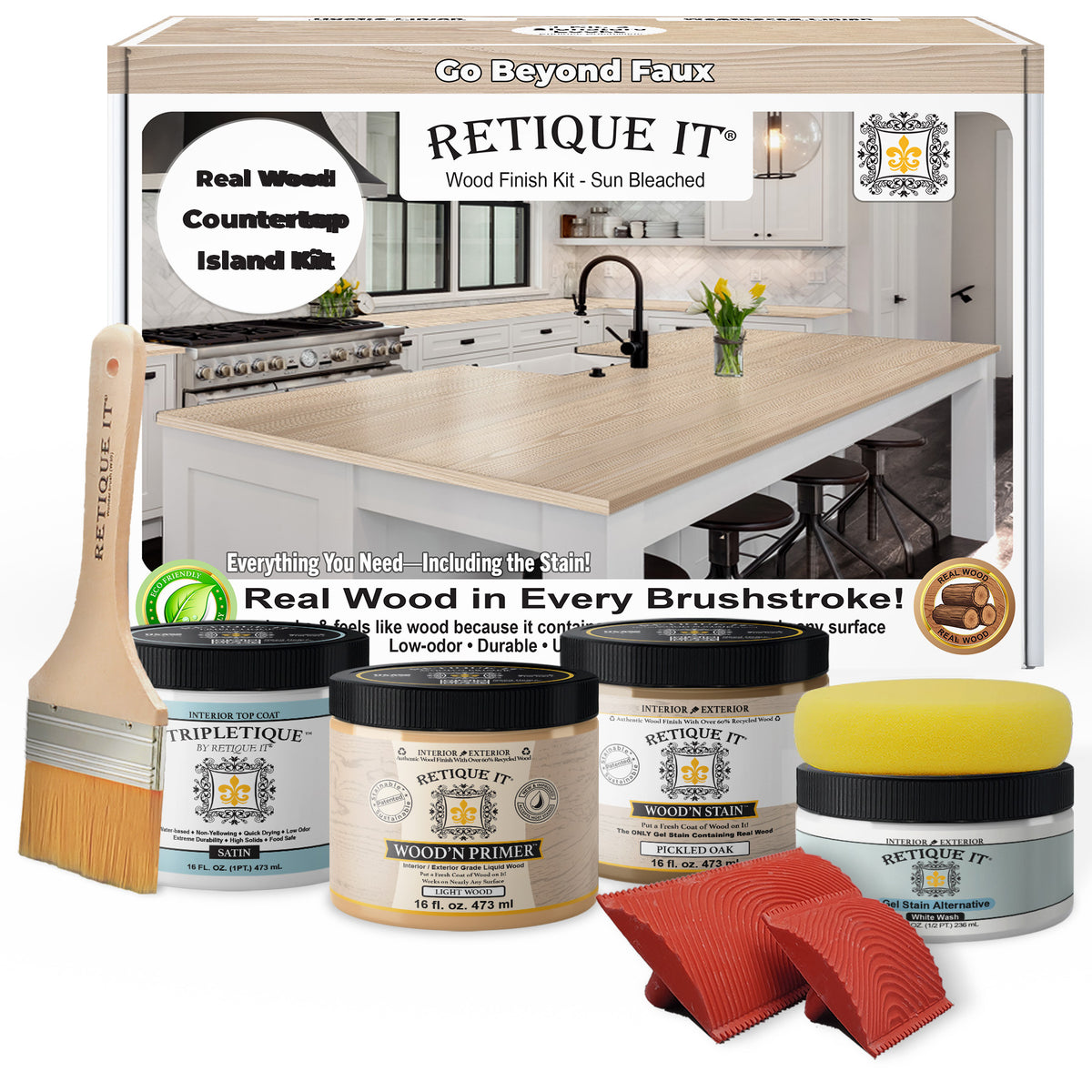 Countertop Kit - Kitchen Island - Sun Bleached