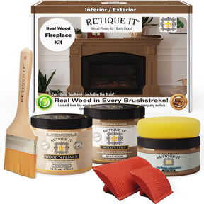 Fireplace Wood'n Finish Kit (Full Fireplace) - Barn Wood