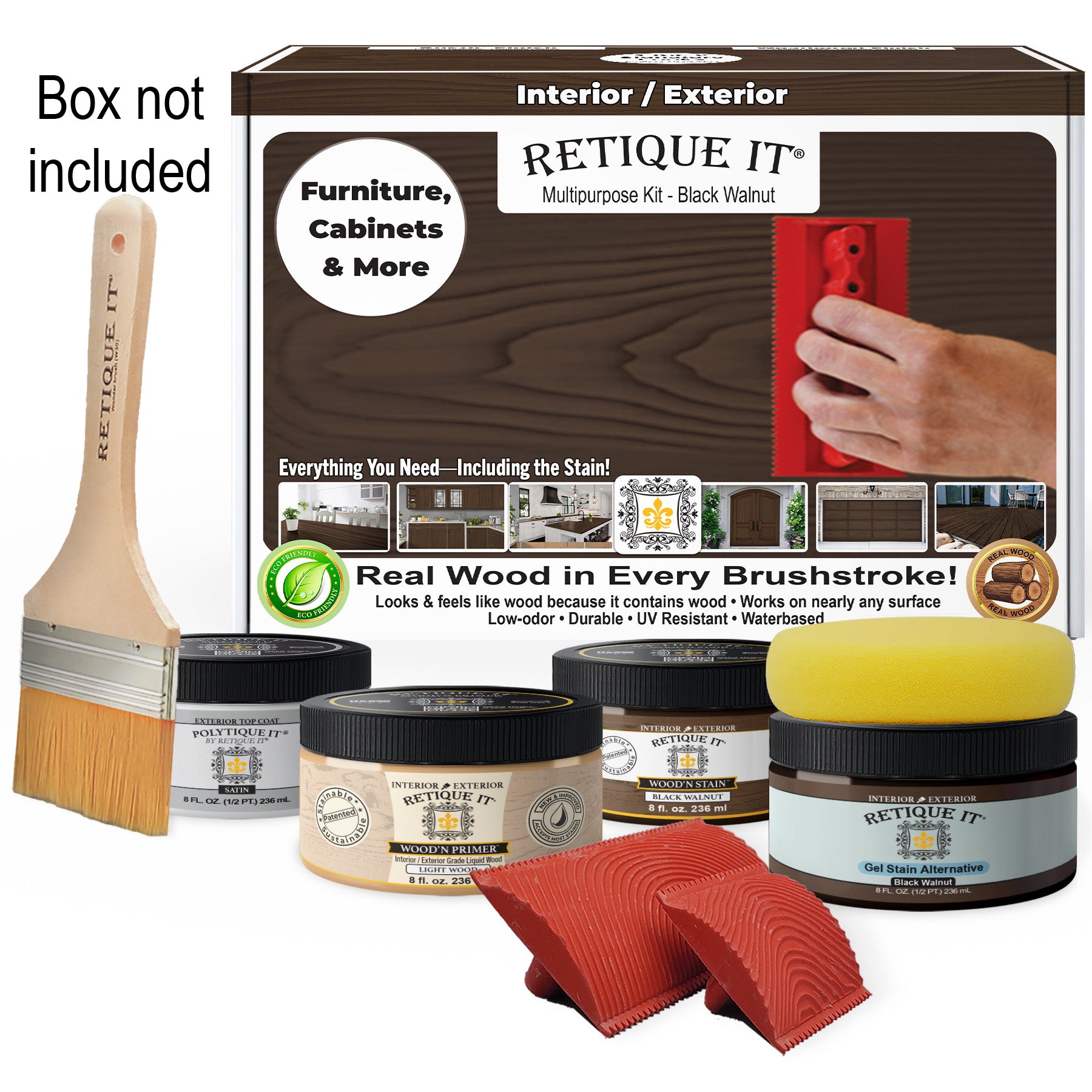 Multi-purpose Wood'n Kit - Black Walnut - Exterior Top Coat