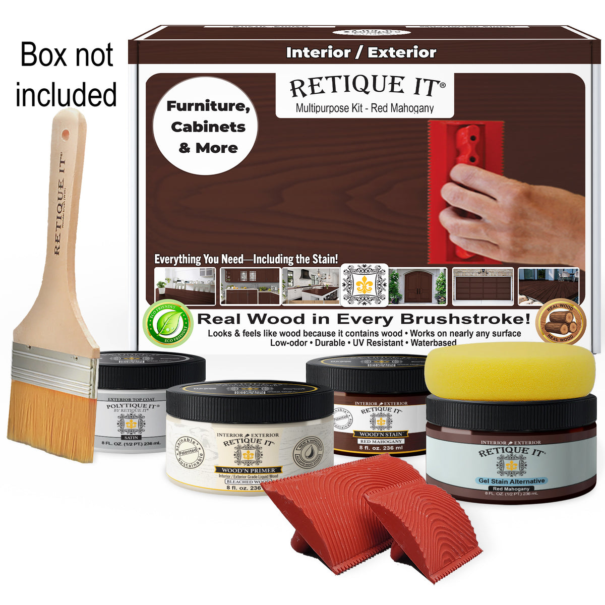 Multi-purpose Wood'n Kit - Red Mahogany - Exterior Top Coat