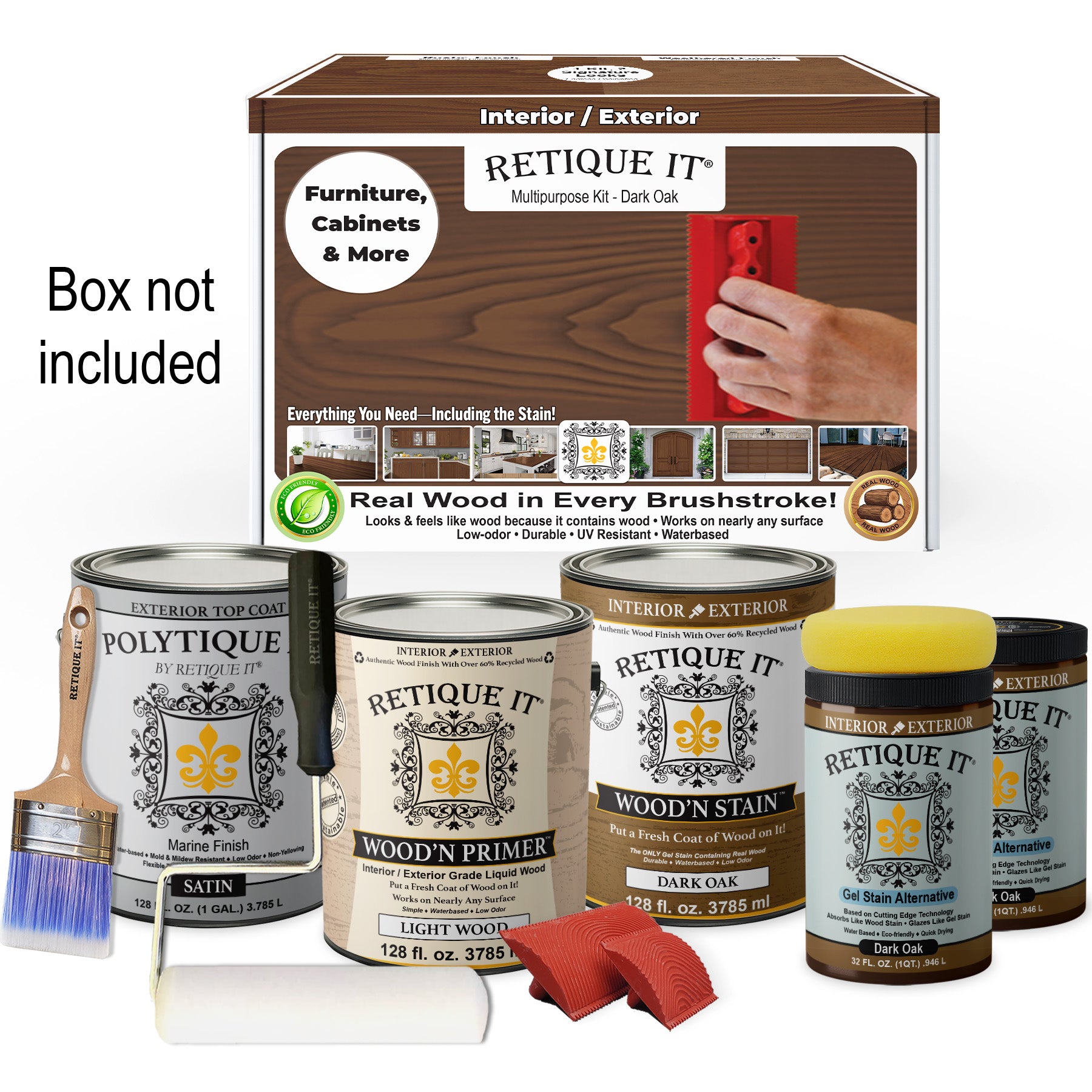 Multi-purpose Wood'n Kit (4x Lg) - Dark Oak - Exterior Top Coat