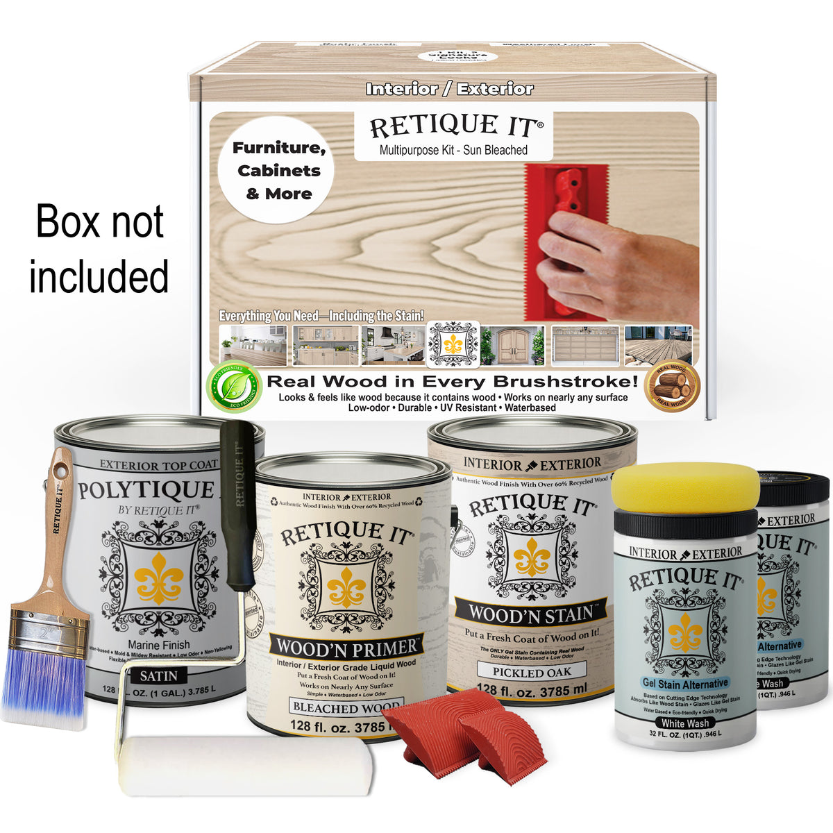 Multi-purpose Wood'n Kit (4x Lg) - Sun Bleached - Exterior Top Coat
