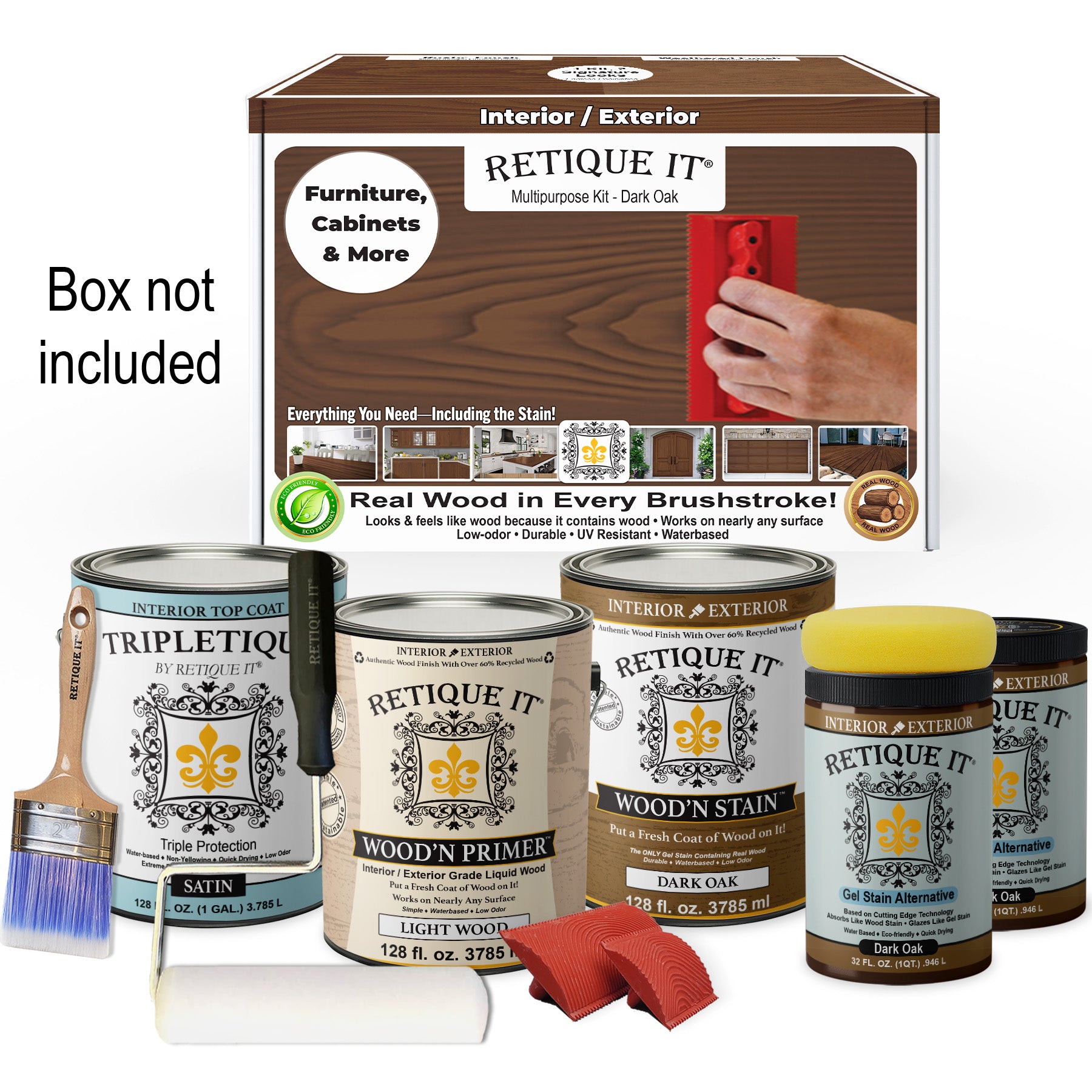Multi-purpose Wood'n Kit (4x Lg) - Dark Oak - Interior Top Coat