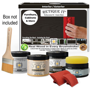 Multi-purpose Wood'n Kit (Med) - Classic Black - Exterior Top Coat