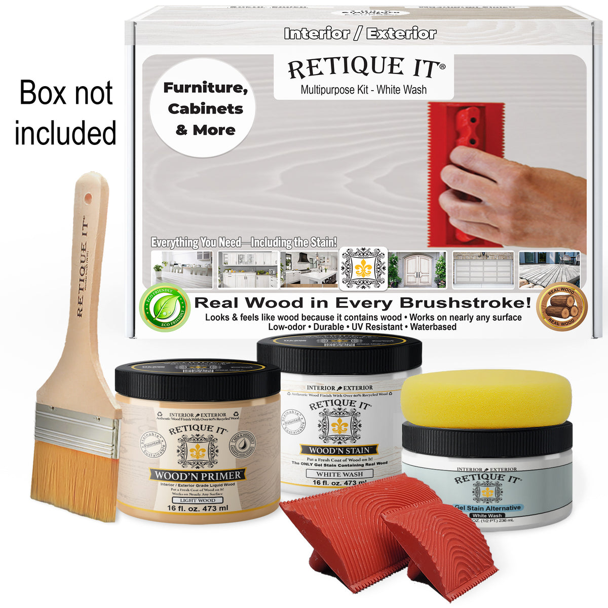 Multi-purpose Wood'n Kit (Med) - White Wash