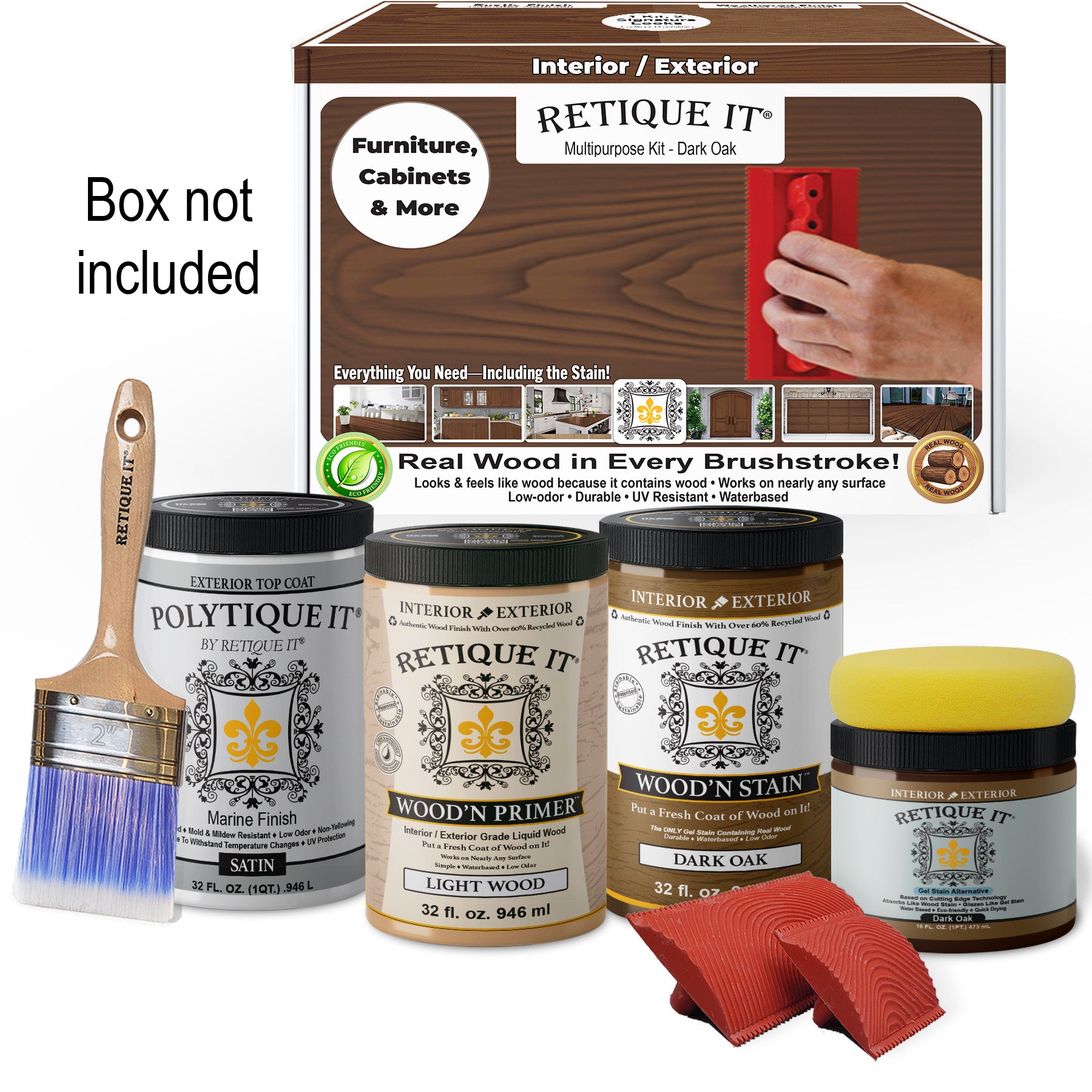 Multi-purpose Wood'n Kit (Large) - Dark Oak - Exterior Top Coat