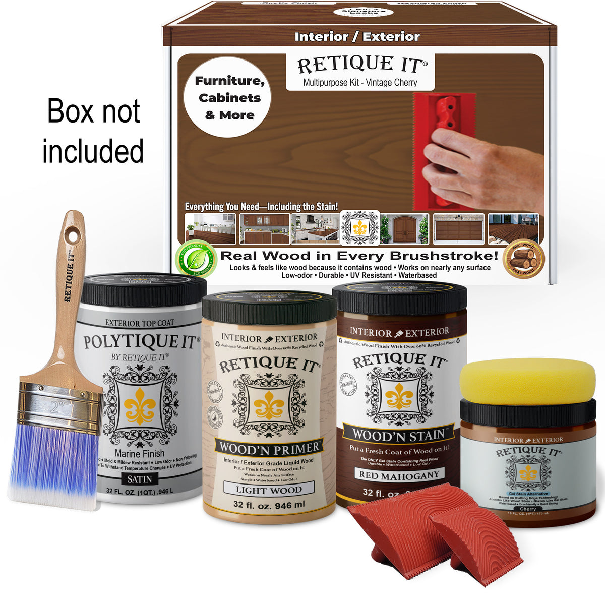 Multi-purpose Wood'n Kit (Large) - Vintage Cherry - Exterior Top Coat