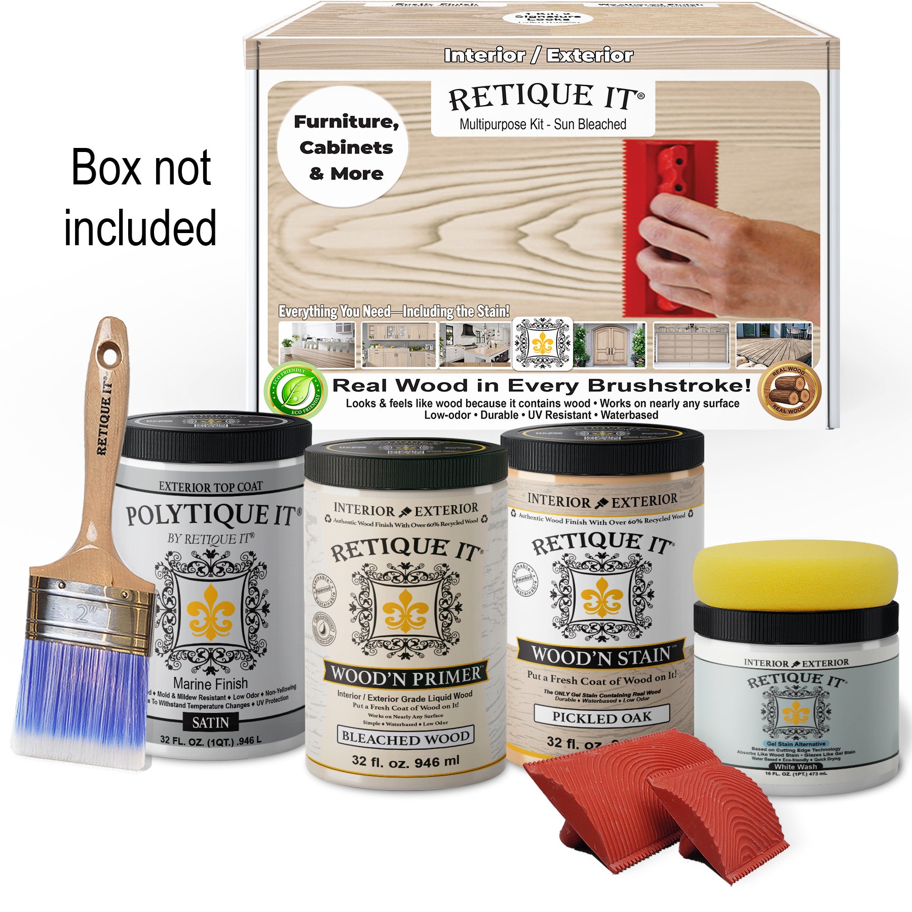 Multi-purpose Wood'n Kit (Large) - Sun Bleached - Exterior Top Coat