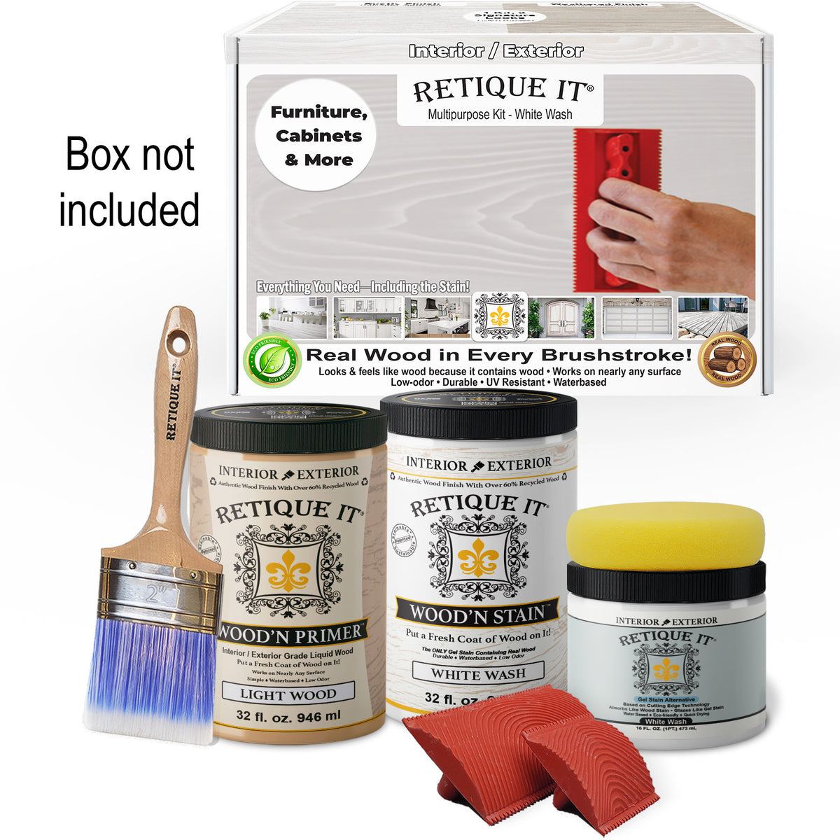 Multi-purpose Wood'n Kit (Large) - White Wash