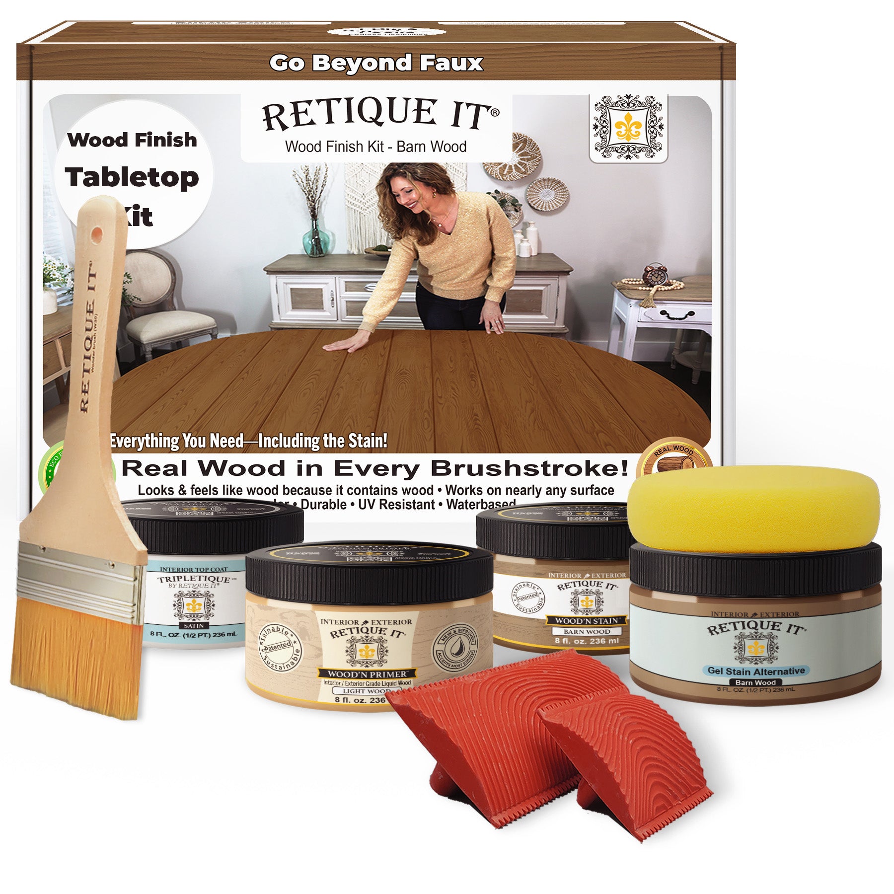 Tabletop Wood'n Finish Kit - Barn Wood