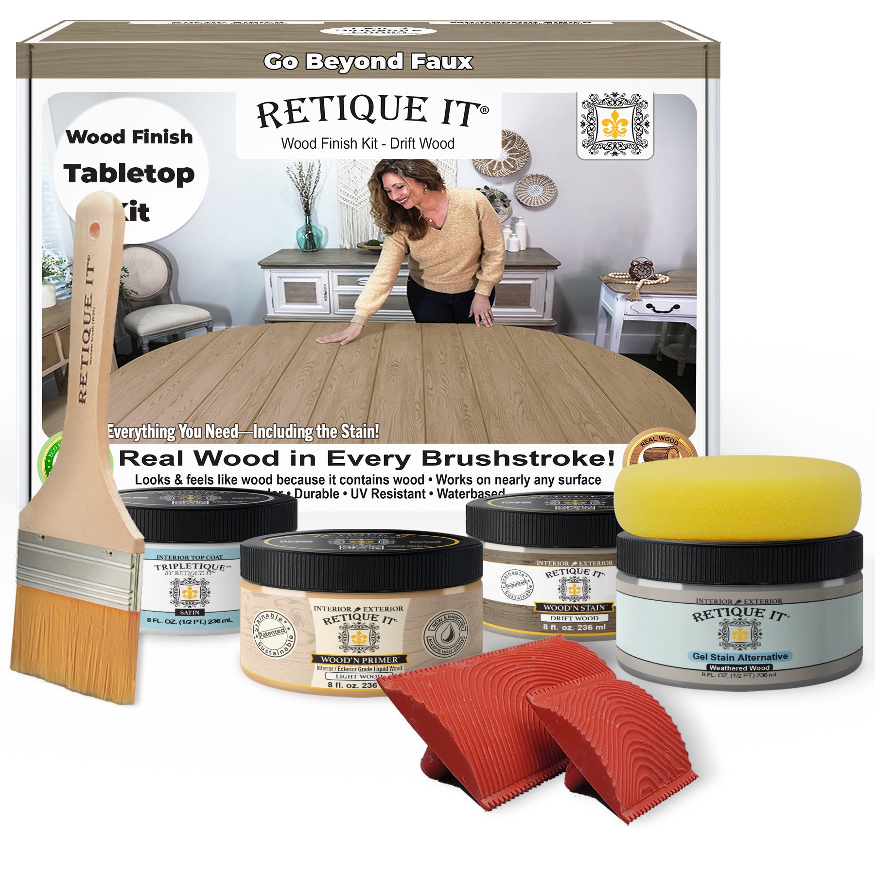 Tabletop Wood'n Finish Kit - Drift Wood