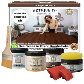 Tabletop Wood'n Finish Kit (Double Size) - Red Mahogany