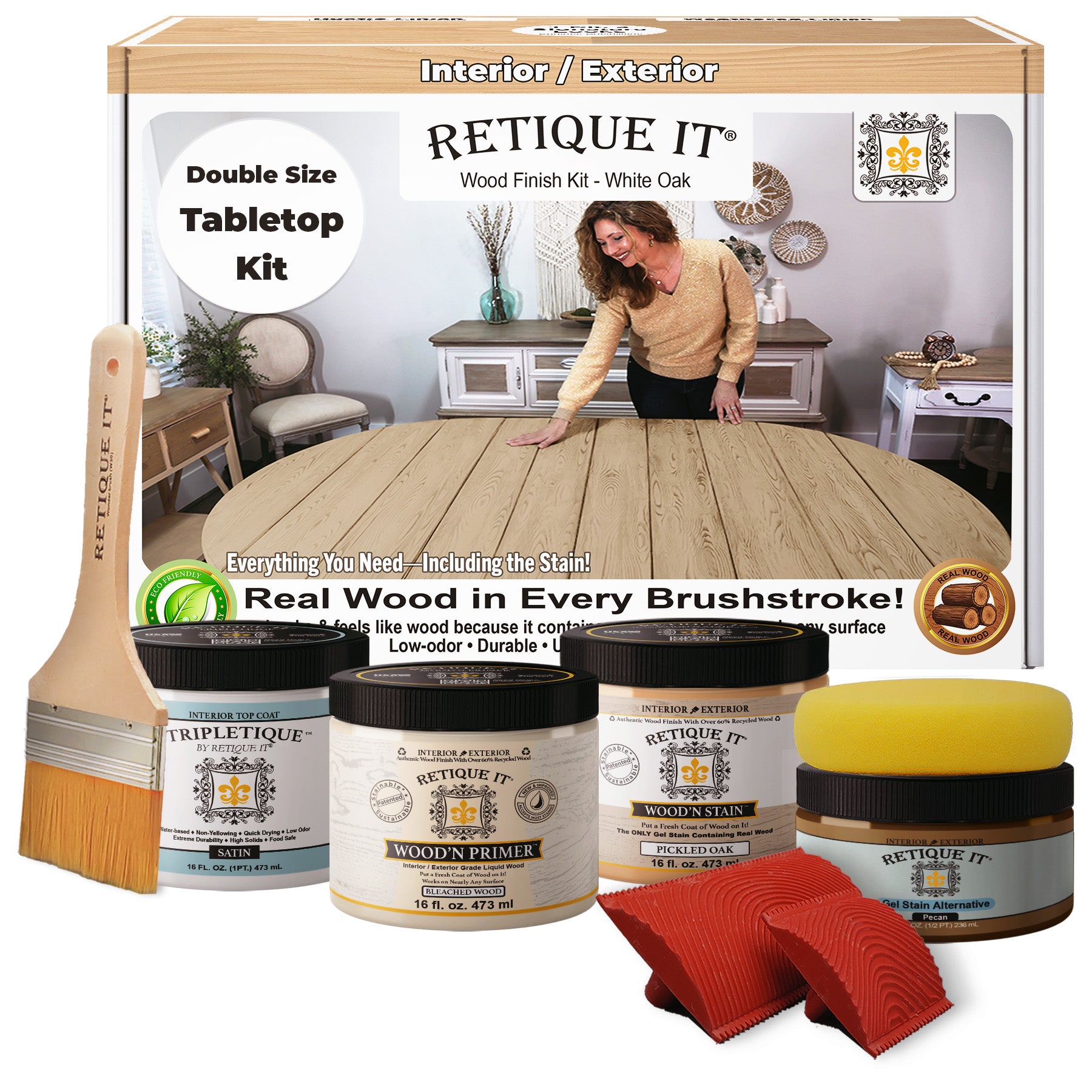 Tabletop Wood'n Finish Kit (Double Size) - White Oak