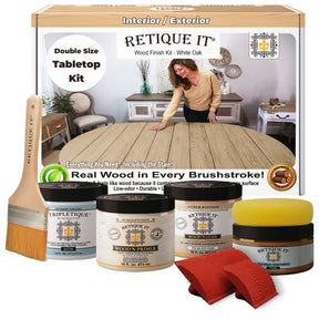 Tabletop Wood'n Finish Kit (Double Size) - White Oak