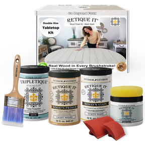 Tabletop Wood'n Finish Kit (4x Large) - White Wash