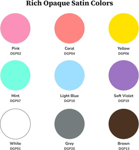 DecoArt glass paint set with nine opaque acrylic colors in 2 fl oz bottles, designed for glass and ceramic art projects.