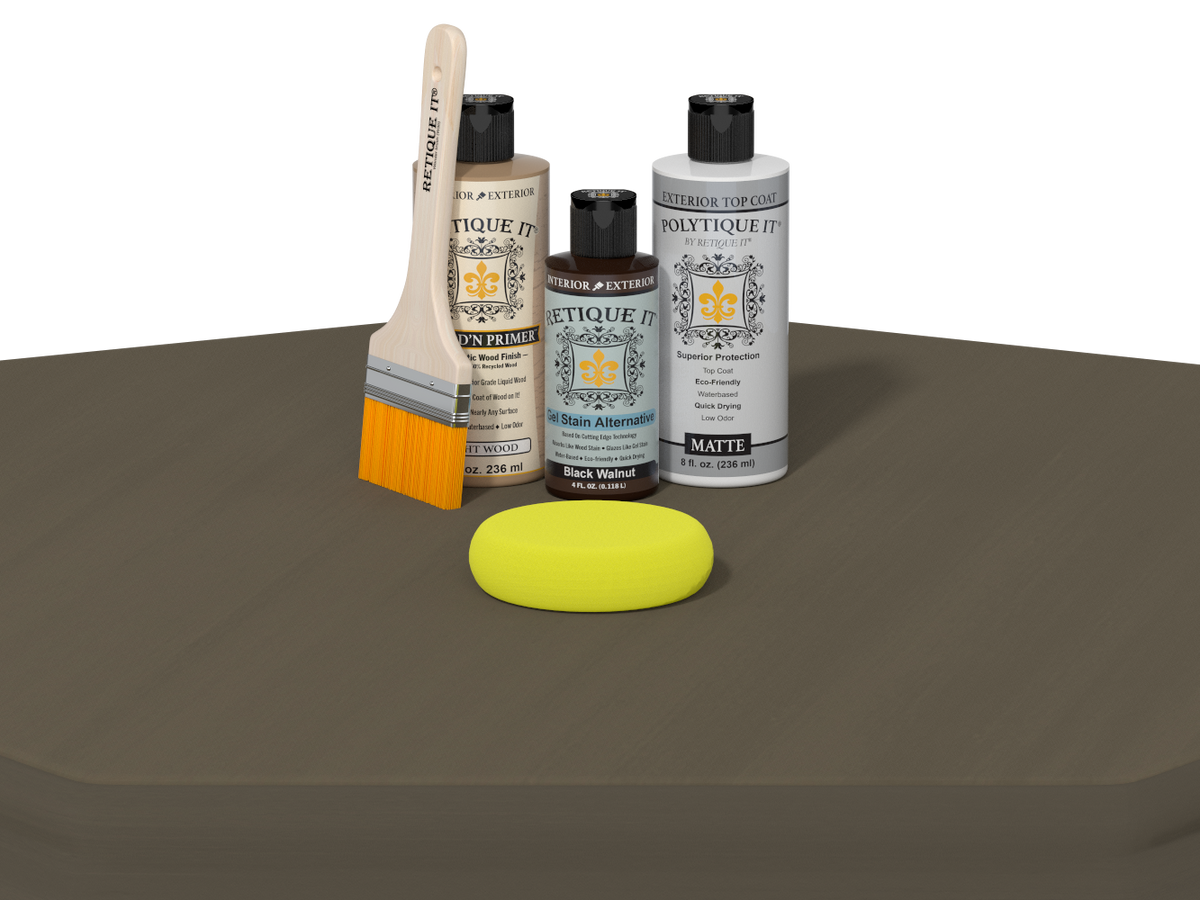 Multi-purpose Smooth Finish Kit - Black Walnut - Exterior Top Coat