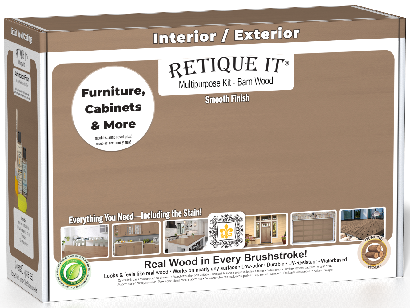 Retique It Barn Wood Multipurpose Kit box for furniture, cabinets, and more.