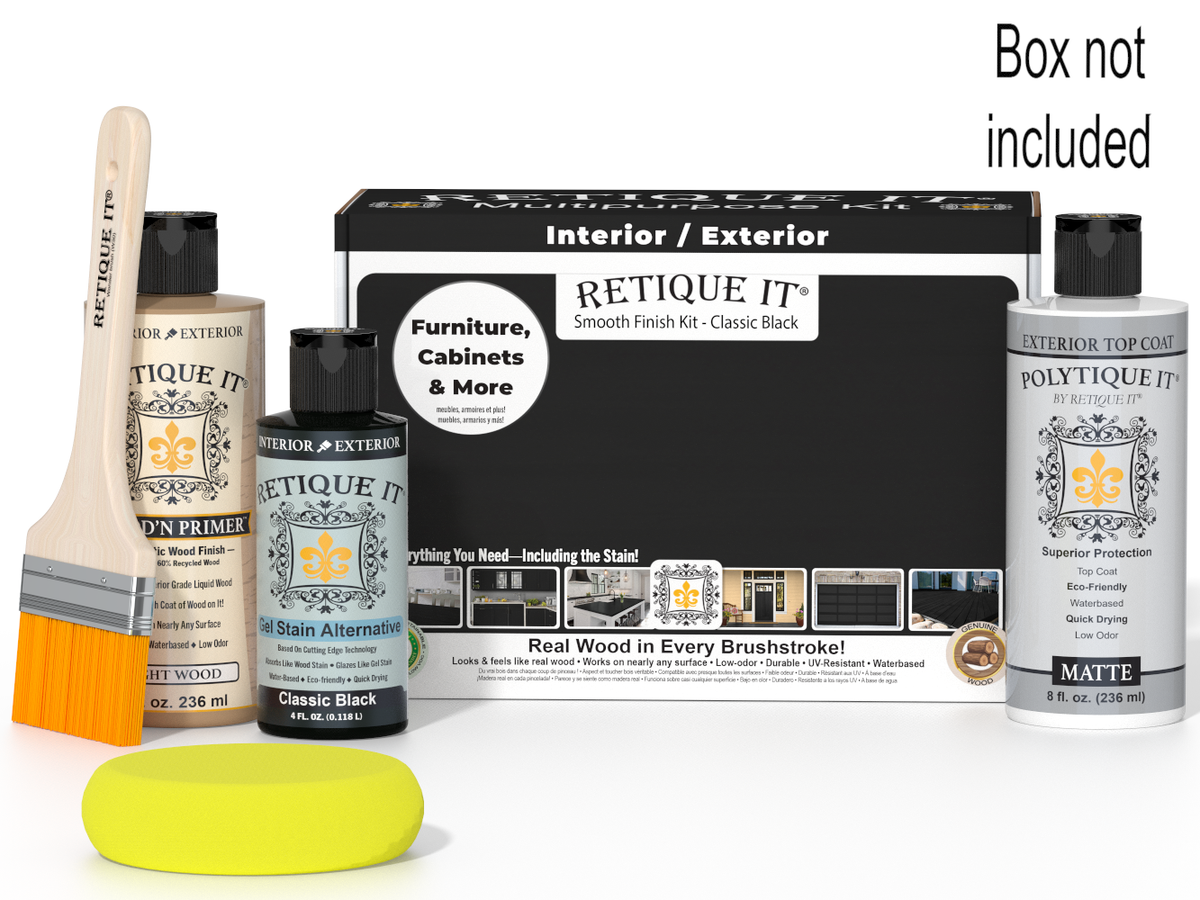 Multi-purpose Smooth Finish Kit - Classic Black - Exterior Top Coat