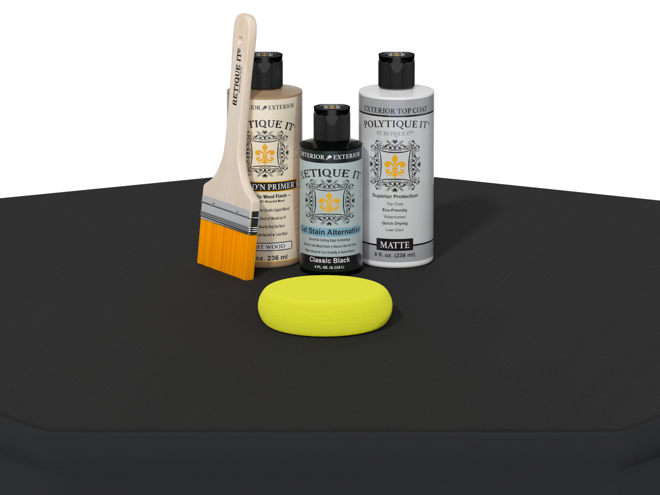 Multi-purpose Smooth Finish Kit - Classic Black - Exterior Top Coat