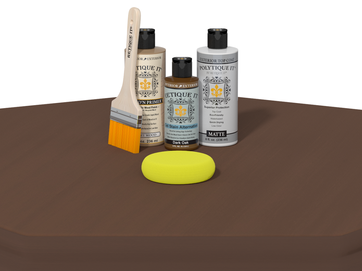 Multi-purpose Smooth Finish Kit - Dark Oak - Exterior Top Coat