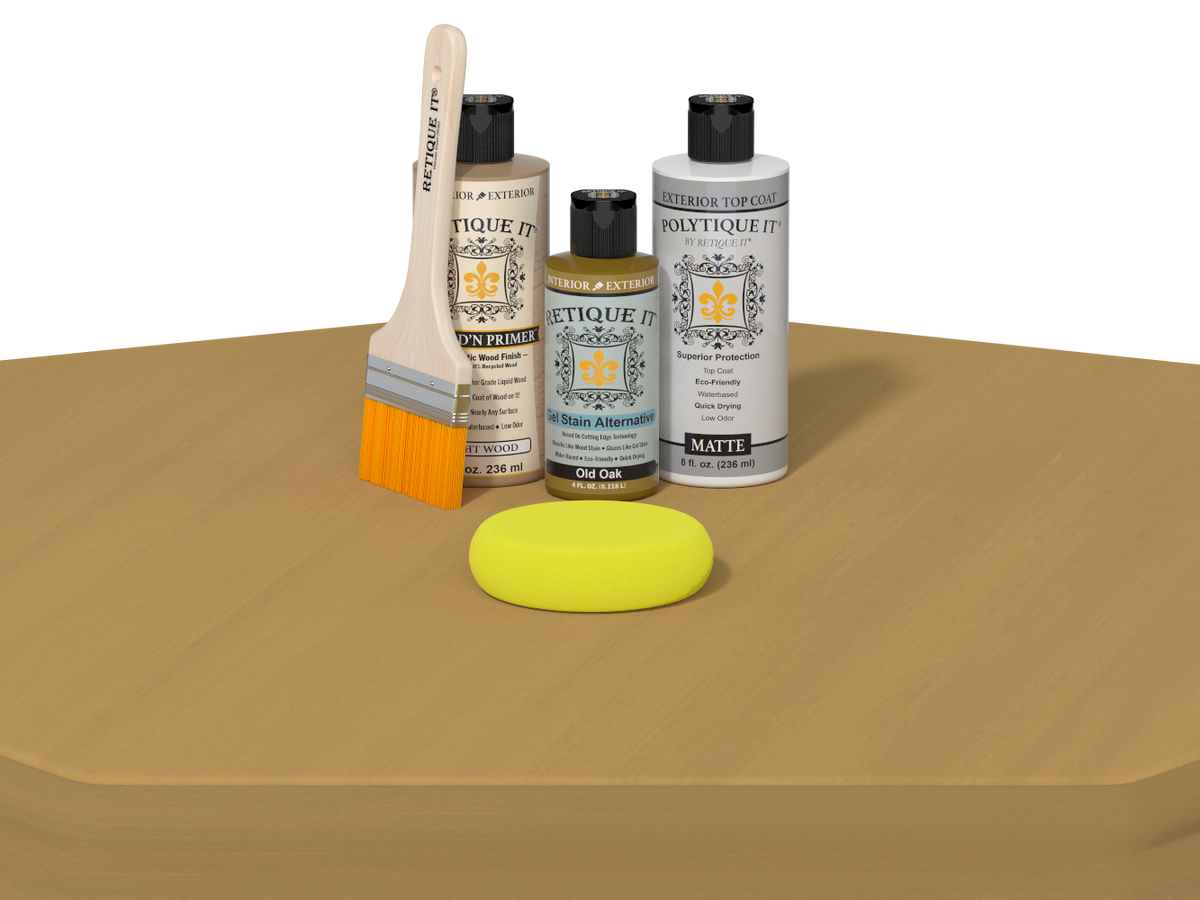 Multi-purpose Smooth Finish Kit - Old Oak - Exterior Top Coat