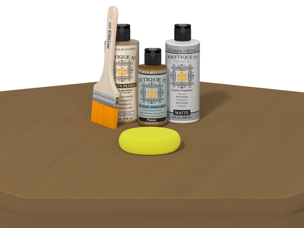 Multi-purpose Smooth Finish Kit - Pecan - Exterior Top Coat