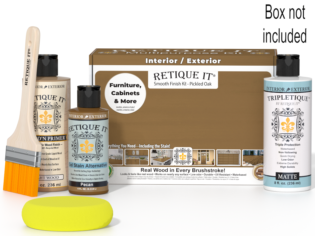 Multi-purpose Smooth Finish Kit - Pecan - Interior Top Coat