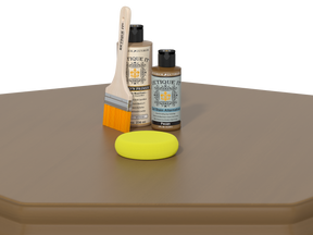 Retique It® Multi-purpose Smooth Wood'n Kit in Pecan finish, shown on a wooden table for versatile wood finishing.