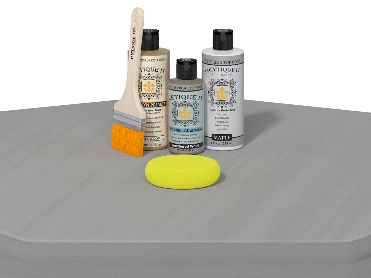 Multi-purpose Smooth Finish Kit - Weathered Wood - Exterior Top Coat