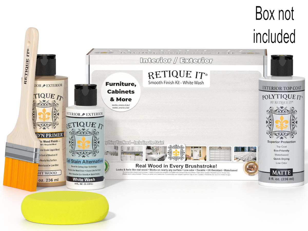 Multi-purpose Smooth Finish Kit - White Wash - Exterior Top Coat