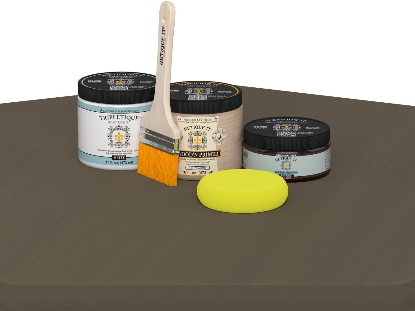 Multi-purpose Smooth Finish Kit (Med) - Black Walnut - Interior Top Coat