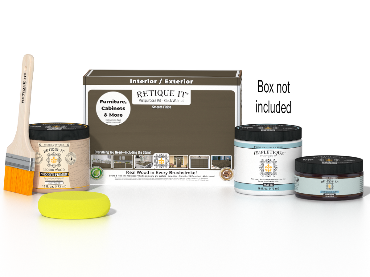 Multi-purpose Smooth Finish Kit (Med) - Black Walnut - Interior Top Coat