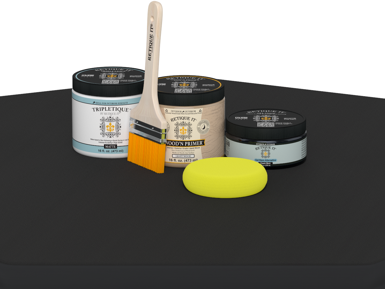 Multi-purpose Smooth Finish Kit (Med) - Classic Black - Interior Top Coat