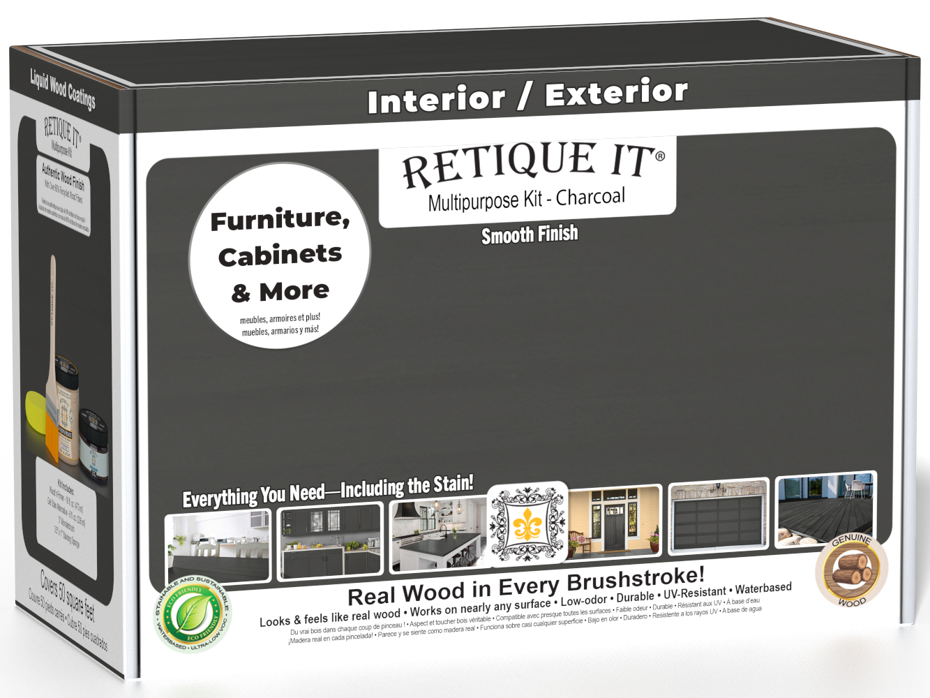 Multi-purpose Smooth Finish Kit (Med) - Charcoal