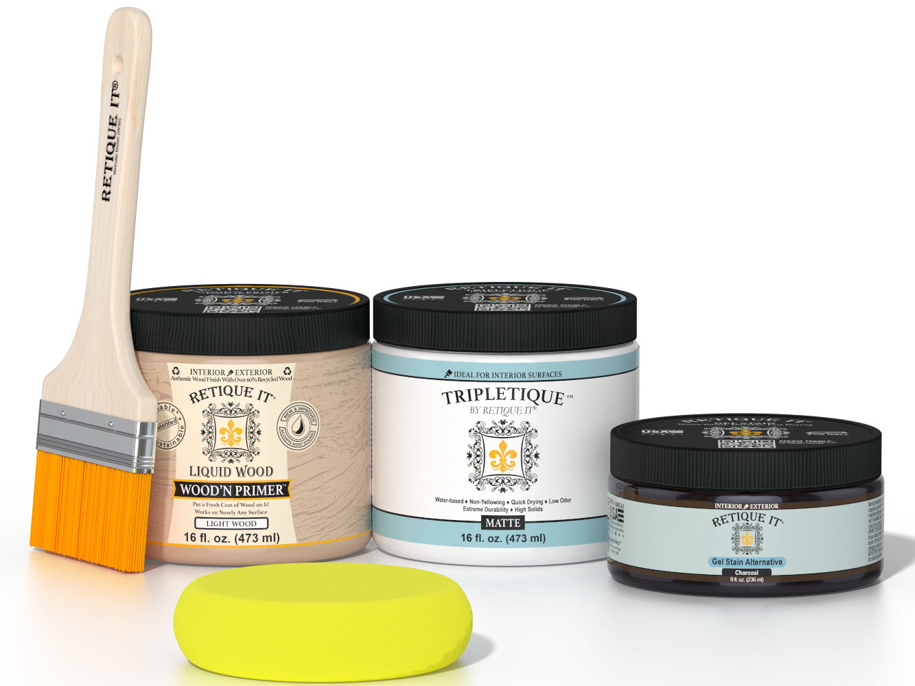Multi-purpose Smooth Finish Kit (Med) - Charcoal - Interior Top Coat