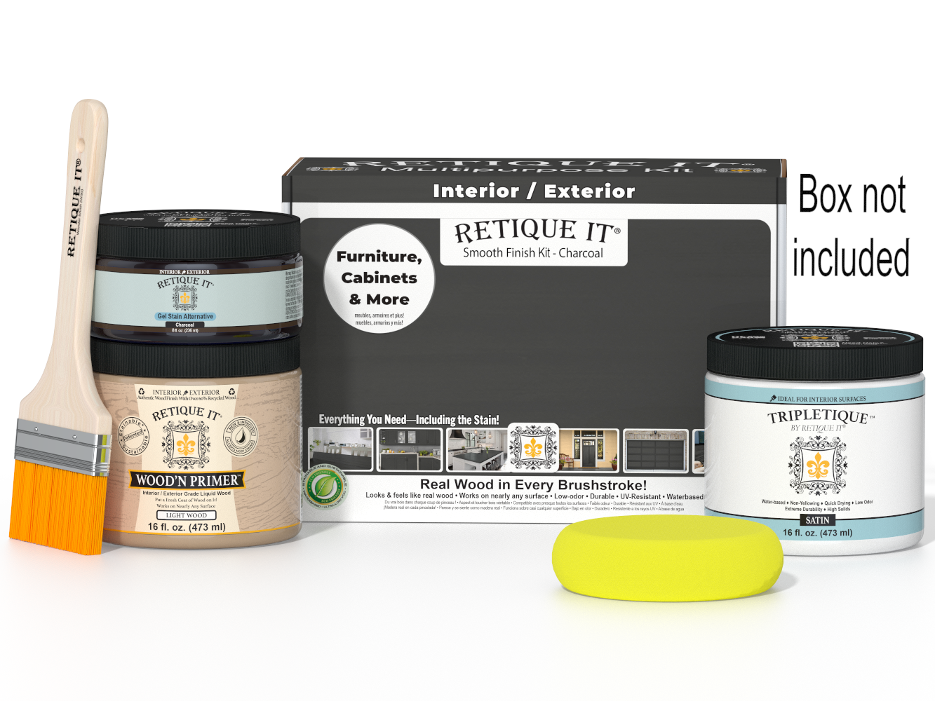 Multi-purpose Smooth Finish Kit (Med) - Charcoal - Interior Top Coat