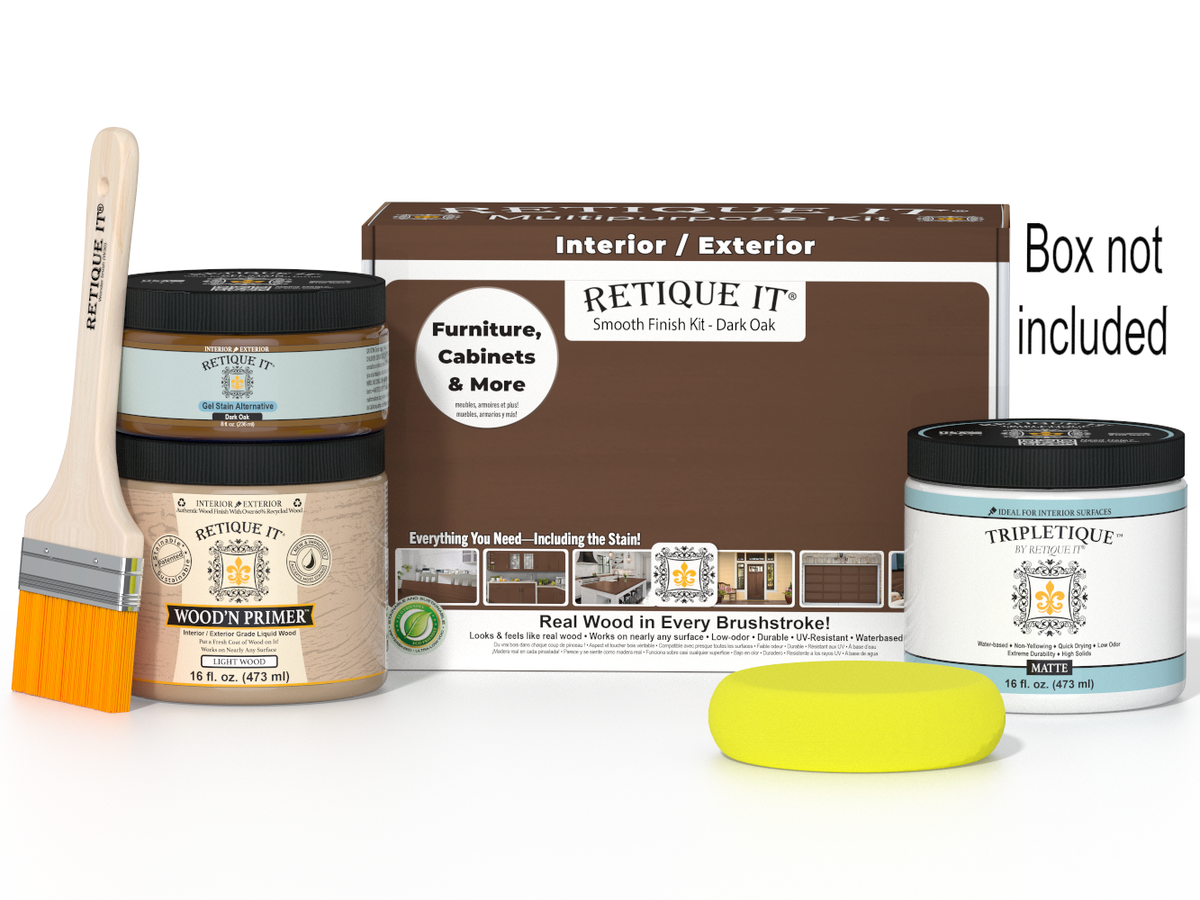 Multi-purpose Smooth Finish Kit (Med) - Dark Oak - Interior Top Coat