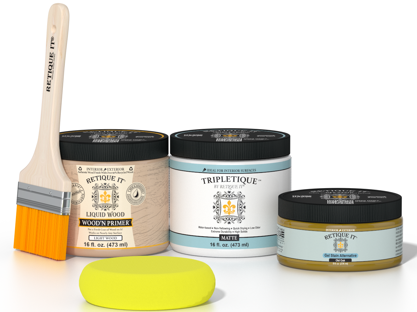 Multi-purpose Smooth Finish Kit (Med) - Old Oak - Interior Top Coat