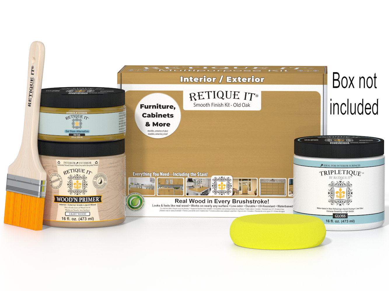 Multi-purpose Smooth Finish Kit (Med) - Old Oak - Interior Top Coat