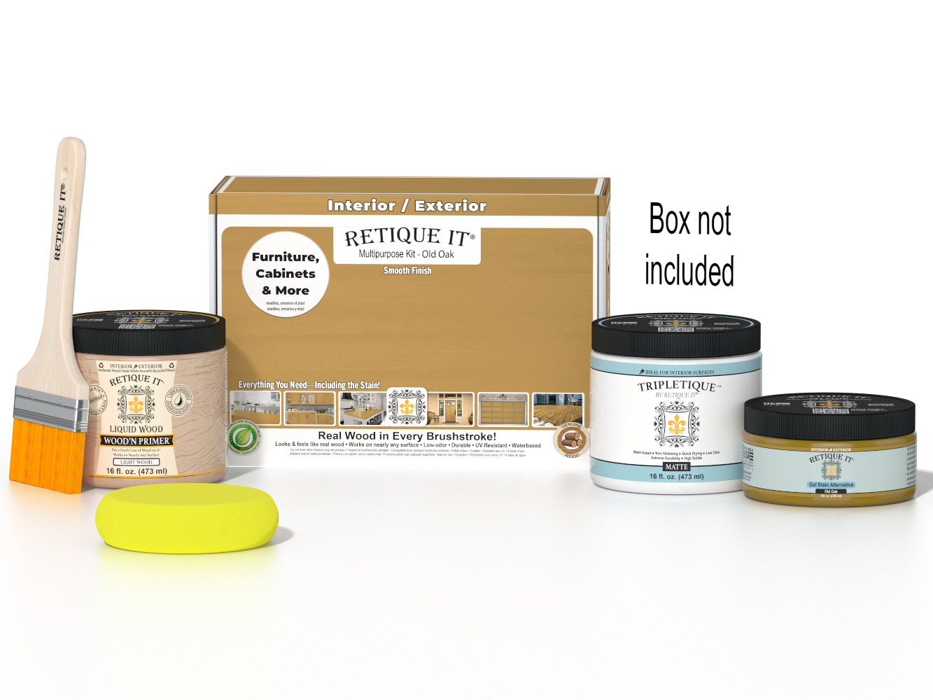 Multi-purpose Smooth Finish Kit (Med) - Old Oak - Interior Top Coat