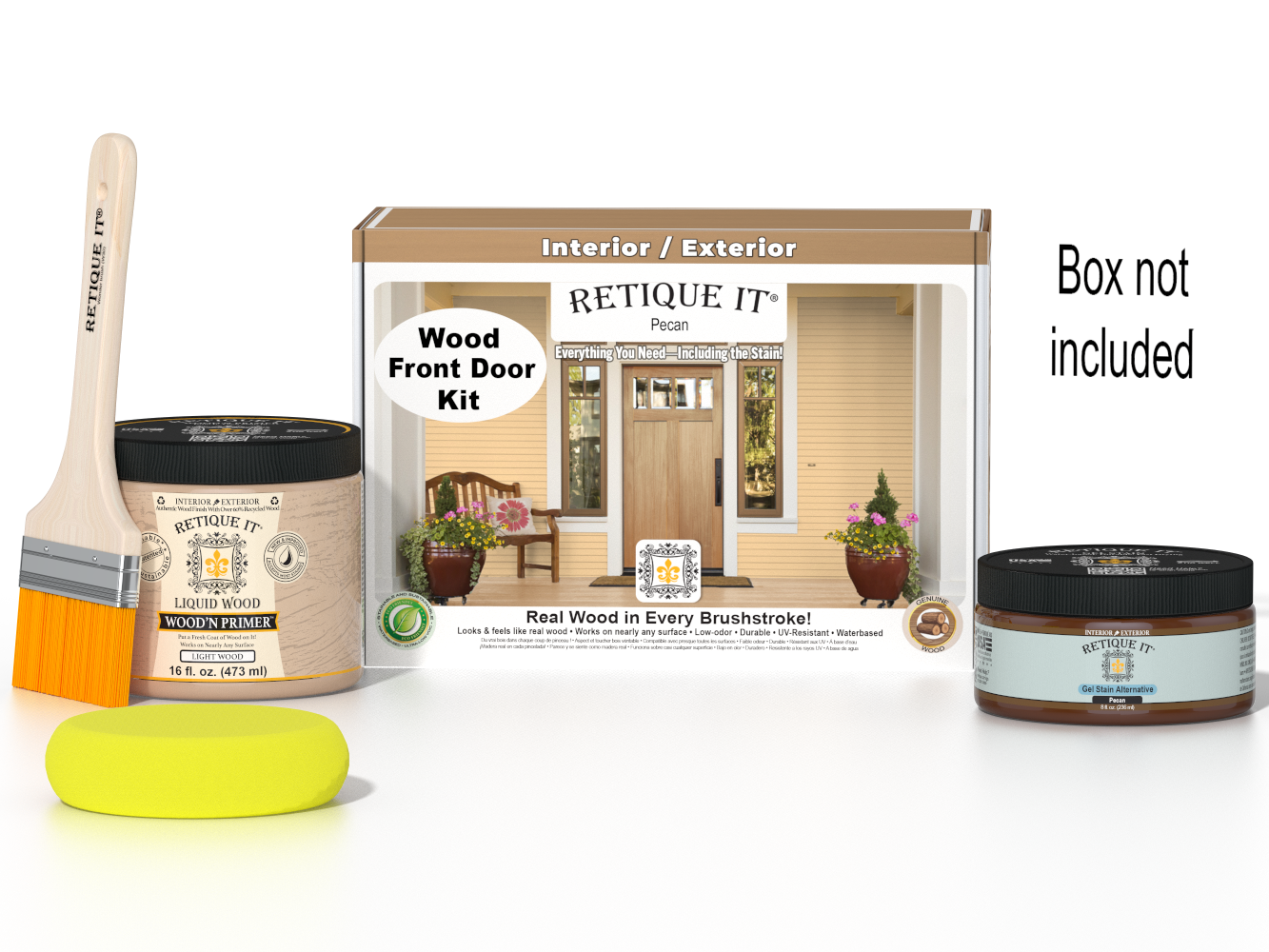 Wood'n Door Smooth Finish Kit - Pecan