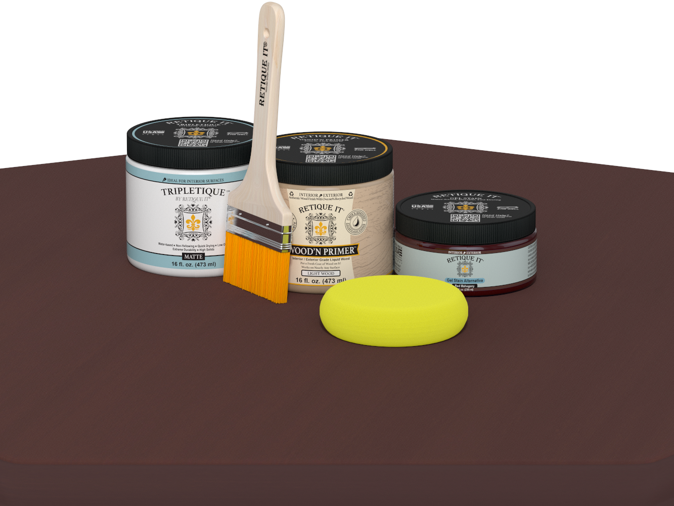 Multi-purpose Smooth Finish Kit (Med) - Red Mahogany - Interior Top Coat
