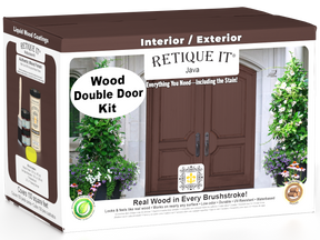 Wood'n Door Smooth Finish Kit (Double Door) - Java