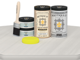Wood'n Door Smooth Finish Kit (Double Door) - White Wash — Matte kit contents