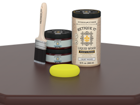 Wood'n Door Smooth Finish Kit (Double Door) - Red Mahogany