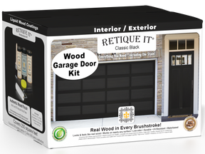 Wood'n Door Smooth Finish Kit (Front & Garage Door) - Classic Black