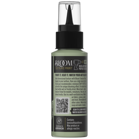 DecoArt Bloom Texture Paint in mint green, product container back view