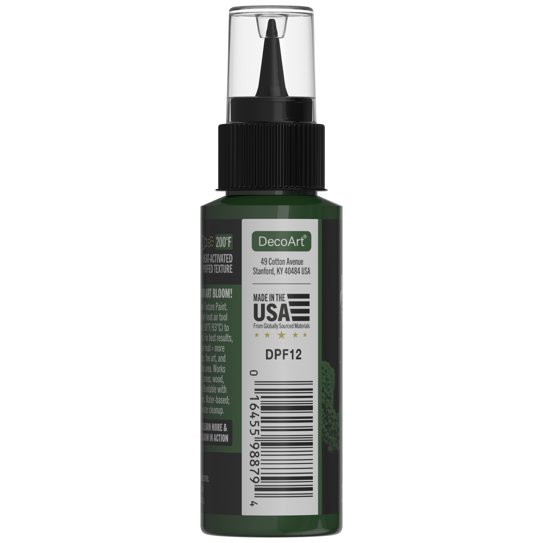 Retique It® Bloom Texture Paint 4-pack in Emerald Forest, featuring four textured paint containers