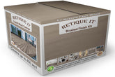 Retique It Multi-purpose Smooth Finish Kit in Harbor Gray for interior wood projects, includes four large top coat containers.